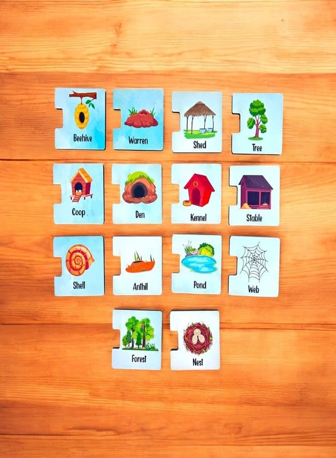 Kiddiwinks Winkslab:Animal and Their Homes Matching Puzzle Set for Kids - 14 Piece Educational Puzzles - Learning Toys for Fine Motor Skills & Cognitive Development - Perfect for Boys and Girls Age 3+ - Image 4